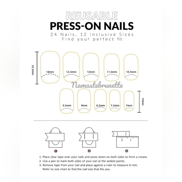 2/$16 Rhinestone Pink Press On Nails - Picture 10 of 13